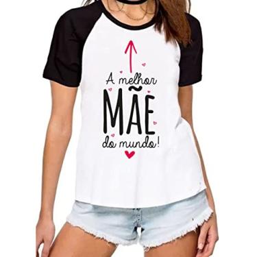 Imagem de Camiseta a melhor mae do mundo camisa dia das maes love amor Cor:Preto;Tamanho:M