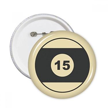 Imagem de Bilhares Esportivos Padrão Geometria Simples Pinos Redondos Emblema Botão Decoração Acessório 5 peças