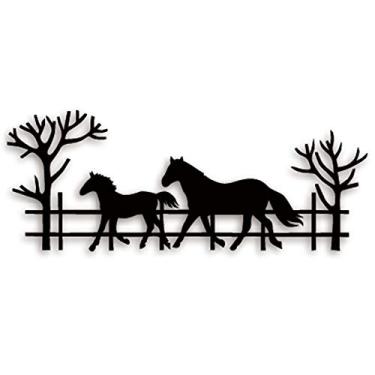 Imagem de Matrizes de corte de cavalo Country Life, faça você mesmo scrapbooking artista de corte de metal estêncil costurado faça você mesmo scrapbooking artesanato gravação em relevo molde molde molde de estêncil
