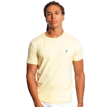Imagem de Camiseta Sergio K Masculina Basic Front Blue Logo Amarelo Claro-Masculino