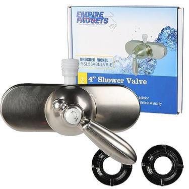 Imagem de Empire Brass Válvula de chuveiro de alavanca única U-YSL53VBNLVR-E (10 cm, níquel), 1 pacote