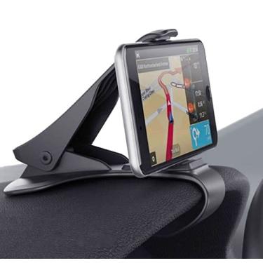 Imagem de Suporte universal para painel de carro suporte braçadeira clipe de berço navegação GPS antiderrapante durável suporte de telefone de carro adequado para iPhone Samsung 3-6,5 polegadas celular