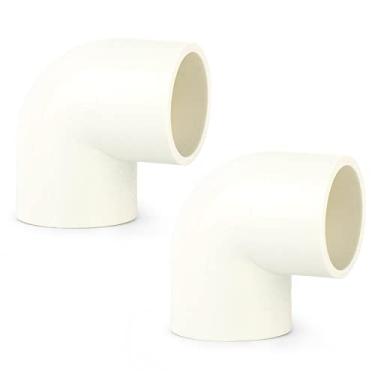 Imagem de GASHER 2 peças de encaixe de tubo de PVC 3 polegadas PVC cotovelo de 90 graus, acessórios de soquete de tubo de grau de móveis, para casa ou industrial