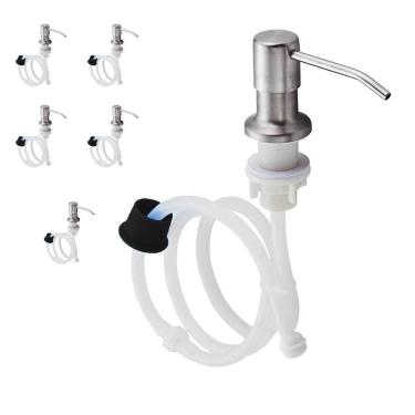 Imagem de Dispenser Dosador Mangueira Flexivel Kit 5 Unidades Embutir Suporte Pia