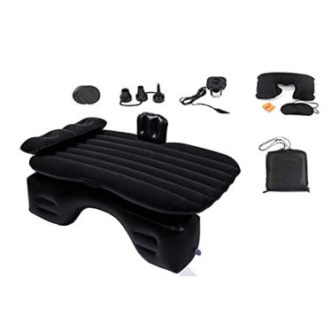 Imagem de Onirii Colchão de ar inflável para carro, assento traseiro, com bomba de ar, engrossado, portátil, carro, viagem, acampamento, colchão de ar para carro, universal, SUV