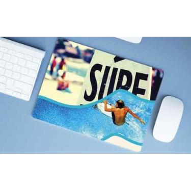 Imagem de Mouse Pad Emborrachado Personalizado Grande Surf Surfista Praia - Delu