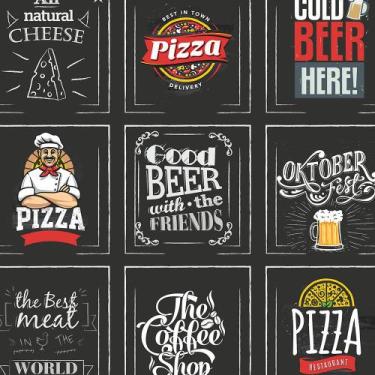 Imagem de Azulejos Autocolante Retro Good Beer Lanchonete Para Cozinha - Papel e