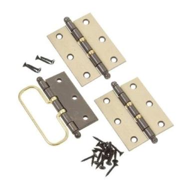 Imagem de Dobradiça com Puxador Alça  Porta Camarão Acompanha Parafuso - Isero