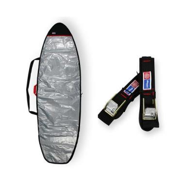 Imagem de Capa Prancha Fish Refletiva  6'4 A 6'7 com Fita Rack - Maori Extreme