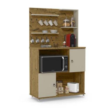 Imagem de Cantinho do Café/Armário de Cozinha Nature com Off White - Aconchego -
