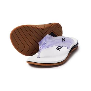 Imagem de Sandália Chinelo Kenner X Level Impermeável Macia DKB 03, Branco, 38