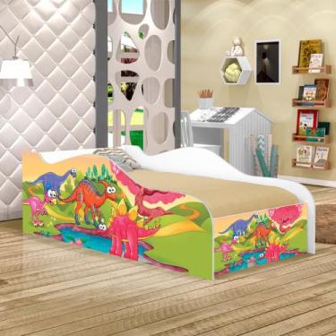 Imagem de Mini Cama Like Planeta Dinossauros Infantil Com Colchão - Mais de Casa