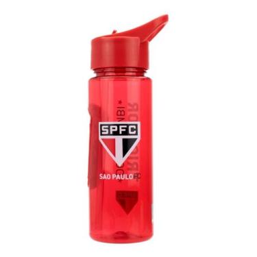 Imagem de Garrafa Plástico Canudo Academia Apoio 700ml São Paulo - Mileno