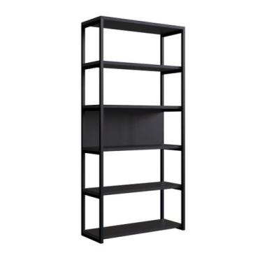 Imagem de Estante Closet Tubular Miami Preto 120cm - Metta Mobili