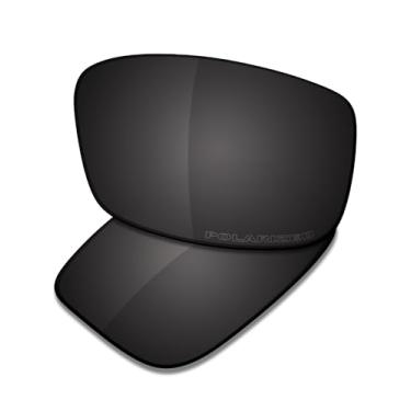 Imagem de SAUCER Lentes de reposição premium para óculos Oakley Airdrop OX8046 55 mm de alta definição - preto carbono polarizado