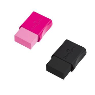 Imagem de Borracha Faber Castell Max Tons Pastel Neon Preta Branca Unidade/Kit -