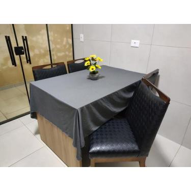 Imagem de Toalha de Mesa 12 Cadeiras Cozinha Sala de Jantar Área Gourmet 4,50m x