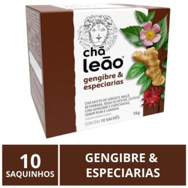 Imagem de Chá Leão Premium, Gengibre e Especiarias, 10 saquinhos