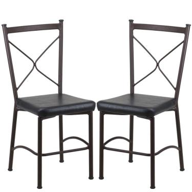 Imagem de Kit 2 Cadeiras Buffet em Alumínio para Cozinha, Restaurante - Trama