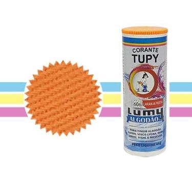 Imagem de 02 Corante Tupy Lumy Fluorescente Algodão 45g  6 Cores, Laranja Fiesta