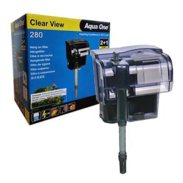 Imagem de Filtro Externo Hang On Clearview 280 Aqua One 280 L/h Aquário até 75 L