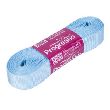 Imagem de Fita Gorgurão Progresso 15mm nº3 - 10m Cor 212 Azul Bebê - 01 unidade 