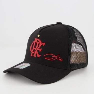 Imagem de Boné Flamengo Zico Preto - Supercap, Único