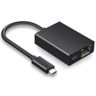 Imagem de YEZriler Adaptador Ethernet para Fire TV Stick, adaptador micro USB para Ethernet RJ45 compatível com Fire TV Stick/4K/4K Max, Cube, Chromecast Ultra Audio - Preto