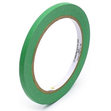 Imagem de Fita Crepe Verde 6mm x 40m - Alta Qualidade - Grid brasil