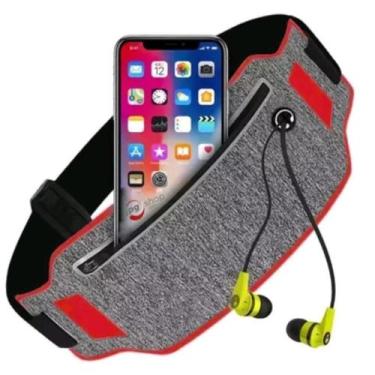 Imagem de Pochete Fitness Esportiva Slim academia Porta Celular Impermeável - MD