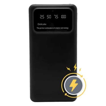 Imagem de Carregador Powerbank Portátil 10.000mAh turbo TK1001  - Woofs, Preto, 