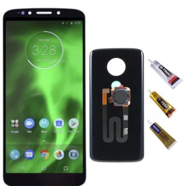 Imagem de Tela Display Lcd Touch Para Moto G6 Play + Tampa + Home + Cola 110ml