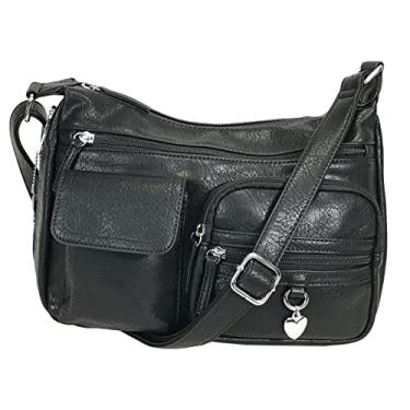 Imagem de Zzfab Bolsos frontais com trava lateral oculta bolsa transversal CCW, Preto