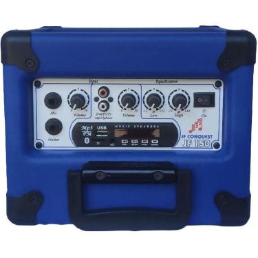 Imagem de Caixa De Som Amplificada Violão Guitarra Mic Bluet 6 Pol 20W
