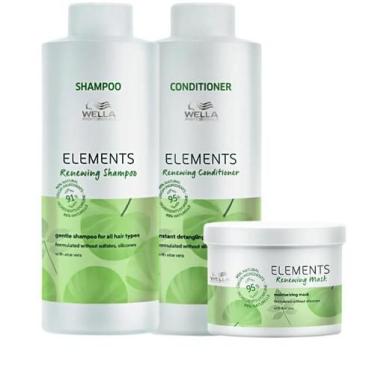 Imagem de Kit Elements Renewing Trio Salon (3 Produtos) - WELLA PROFESSIONALS