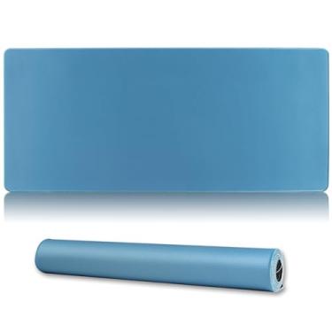Imagem de Cmhoo Tapete de mouse para jogos 2GG, 90 x 15,7 cm, tapete de mouse grande profissional e mouse para jogos de computador - 90 x 40 Iceblueus