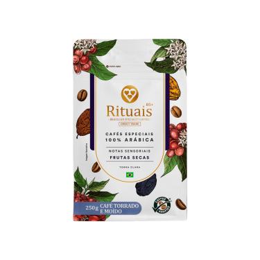 Imagem de Café Torrado e Moído Rituais Frutas Secas 3 Corações Pacote 250g