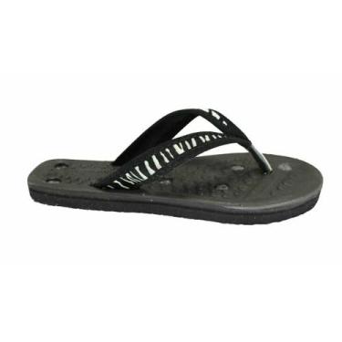 Imagem de Chinelo Dedo Baixo Fino Magnético Kelly Zebra 36 Par - Terumi