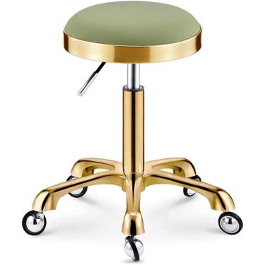 Imagem de Talídios redondos redondo bancos rolantes cadeira rolante escritório de salão de tatuagem de cozinha trabalho altura de altura ajustável banquinho para massagem em salão