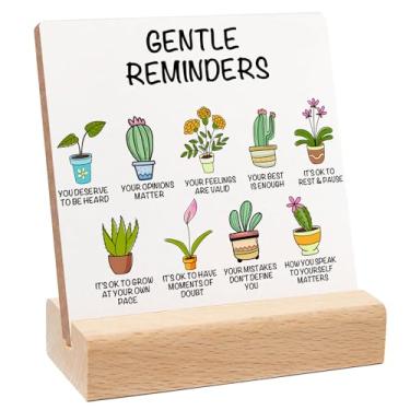 Imagem de Xendelow Placa De Mentalidade Crescimento, Decoração Madeira Para Saúde Mental, Positiva Com Suporte, Presente Lembrete Psicólogo, Conselheiro Escolar, Aluno, Menino E Menina, Melhor Amigo