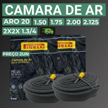 Imagem de Câmara de Ar Bicicleta Aro 20 com Bico Grosso 33mm Pirelli