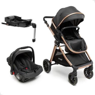 Imagem de Carrinho de Bebê Bebê Conforto Com Assento Reversível Preto - Infanti,