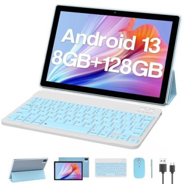 Imagem de Tablet ZZB 2 em 1 Android 13 de 10 polegadas 8GB RAM 128GB +1 TB