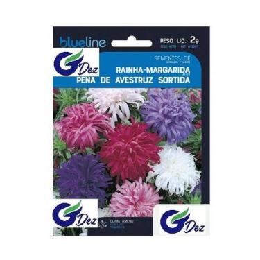Imagem de 50 Sementes De Rainha Margarida Pena de avestruz Sortida - ISLA