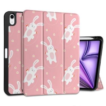 Imagem de MEEgoodo Capa para iPad Air 11 polegadas (M3) 2025/ (M2) 2024, capa para iPad Air 5ª geração/iPad Air 4ª geração 11 polegadas 2022 2020, capas para tablet com suporte para lápis, corda de saltar