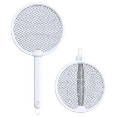 Imagem de Raquete Elétrica 2 em 1 Luz UV Recarregável Mata Mosquitos - HAI BRASI