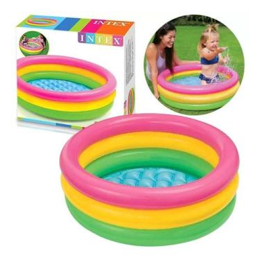 Imagem de Piscina Inflável Infantil 34 Litros Redonda Bebê - Intex
