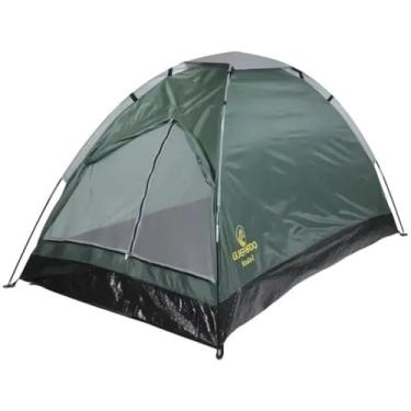 Imagem de Barraca de Camping Para 2 Pessoas, Verde, Tipo Iglu, Poliéster 170T, Compacta e Resistente com Coluna d'água de 600mm, Barraca portátil Para Acampamento, Tela Mosquiteiro com 1 Janela, impermeável