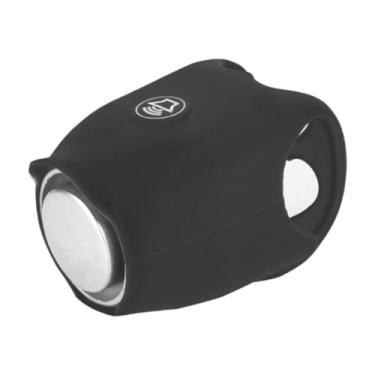 Imagem de RNXRZANK Sino de Bicicleta Campainha de Bicicleta Alarme Eletrônico Compacto à Prova D'água Som Ajustável Acessórios para Ciclismo Campainha de Bicicleta, Preto