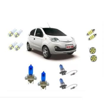 Imagem de Chery Qq 2011/2016 Kit Lampada Leds + Alto/Baixo/Milha - Blue Lion